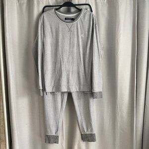 Ralph Lauren Black Label Monogrammed Women's Gray Pajama Set